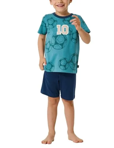 Schiesser Jungen Schlafanzug Set Pyjama kurz - 100% Organic Bio Baumwolle - Größe 92 bis 140