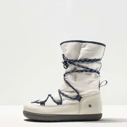 ART 1913 Rhodes Bootsschuh, Weiß, 38 EU - Wanderschuhe mit hochwertigem Lammfellfutter für optimalen Komfort und Wärme bei jedem Abenteuer.