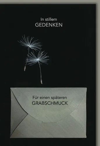 Verlag Dominique Grußkarten Trauer – Geldkarte