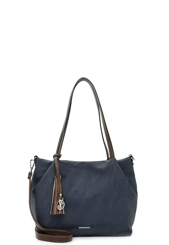EMILY & NOAH Shopper E&N Elke, vegan und stylisch für Damen - Shopper aus veganen Materialien mit Web-Optik, ideal für den Alltag. Längenverstellbarer Umhängeriemen und viel Stauraum - der perfekte Begleiter für jeden Style.