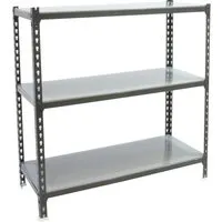 PROREGAL Schwerlastregal Baby Metal Shark 90 x 110 x 30 cm - Robustes Steckregal mit einer Fachbodenlast von bis zu 200 kg, ideal für Werkstatt und Lager. Einfach zu montieren und höhenverstellbar für maximale Flexibilität.
