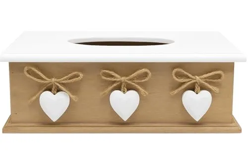 khevga Kosmetiktücher-Box aus Holz – Elegante Tissue-Box in Braun, Dekorative Aufbewahrung für Kosmetiktücher, Ideal für Bad, Wohnzimmer oder Büro
