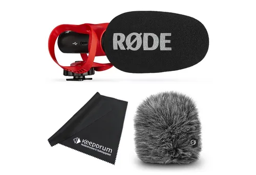 RØDE Videomic Go II Helix mit Windschutz und Tuch - Aufnahmegerät mit Supernieren-Richtcharakteristik für kristallklare Tonqualität, ideal für Vlogging und mobile Aufnahmen. Inkl. Windschutz und Mikrofasertuch für besten Schutz und Pflege.