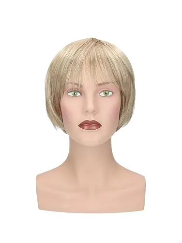 Perücke Victoria - Glatter, gestufter Kurzhaarschnitt mit Pony, eleganter Bob für jeden Anlass