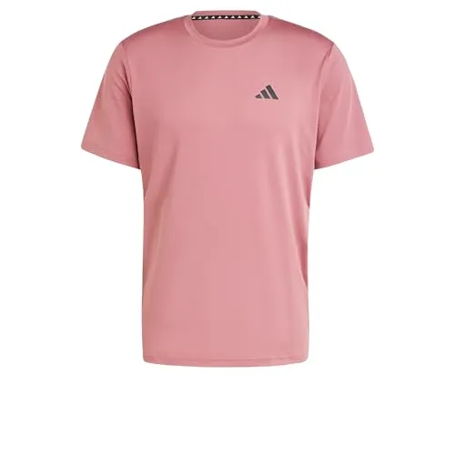 adidas Herren Train Essentials Stretch Training Tee - preloved Crimson/Black, Größe M - Trainingsbekleidung mit AEROREADY Technologie für optimale Feuchtigkeitsregulierung und bequemen Sitz, ideal für dein Workout.
