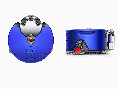 Dyson 360 Heurist Staubsaugerroboter, leicht, lernt und passt Sich Ihrem Haus an, Nickel, Blau
