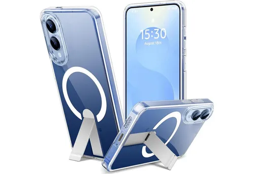 CoolGadget Handyhülle Kickstand Hybrid Hülle für Samsung Galaxy S25 Edge 6,7 Zoll, Schutzhülle Militärschutz Ständer kompatibel mit MagSafe Magnetring