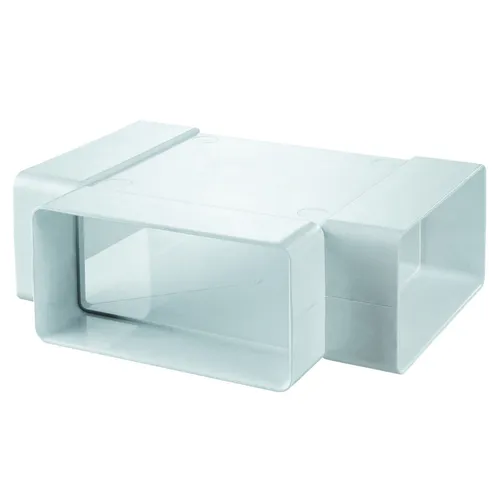 Flachkanal T-Stück Flachkanalverbinder Lüftungskanal DN 150 220 x 90 mm