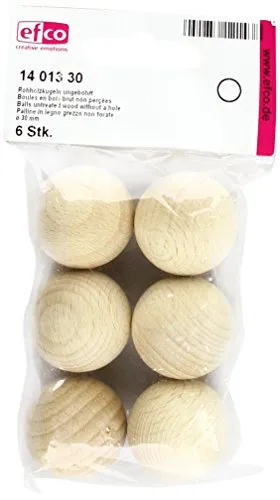 efco Rohholzkugeln, ungebohrt, ø 30 mm, 6 STK.