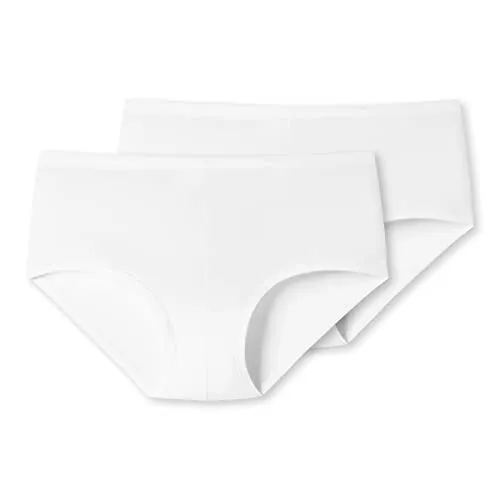 Uncover by Schiesser - Damen - Shorty - 2er Pack (M Weiß)