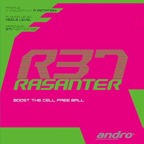 ANDRO Belag Rasanter R 37, rot, 2,0 mm