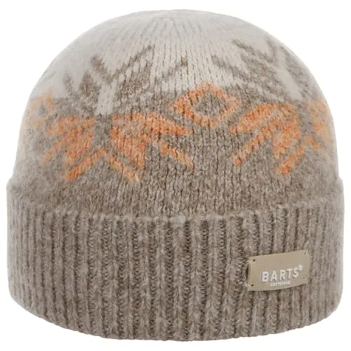 Barts Snowflake Fairywren Beanie Strickmütze für Damen und Kinder - Beige mit Umschlag - Nachhaltige Strickmütze in Einheitsgröße (ca. 53-56 cm) mit weichem Futter für optimalen Kälteschutz und angenehmen Tragekomfort. Ideal für Herbst und Winter.