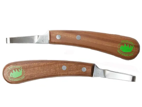 DICK Profi Huf- und Klauenmesser BISON Links - Hufbeschlagzubehör mit präzisem Schnitt und ergonomischem Griff für müheloses Arbeiten bei der Klauenpflege.