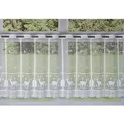 Winterliche Kurzgardine