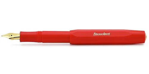 Kaweco CLASSIC Sport Füllhalter Rot, Extra Breit vergoldet von Kaweco