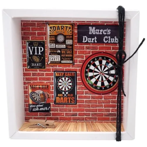 ZauberDeko Geldgeschenk Verpackung personalisiert Dart Spieler Dartscheibe Geschenk Geburtstag Weihnachten