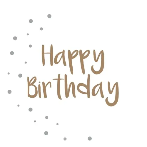 Bierdeckel aus Filzpappe/Karton Getränke-Untersetzer Ø 107mm rund oder 93x93mm eckig,Party Feiern Geburtstage (100, Happy Birthday)