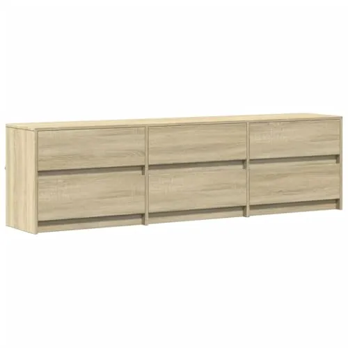 vidaXL TV Schrank mit LED-Beleuchtung - TV-Halterungen mit modernem Design, RGB-LED-Beleuchtung für stimmungsvolle Akzente und reichlich Stauraum für Multimedia-Geräte im Wohnzimmer.