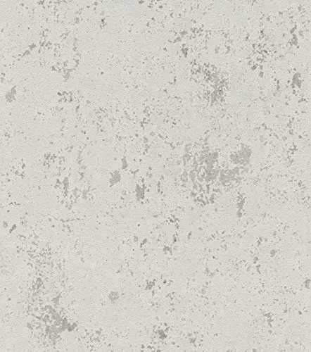 Rasch Tapeten 541151 – Vliestapete im Beton-Design, Hellgrau - Moderne Vliestapete in Hellgrau mit Beton-Optik, ideal für Wohnzimmer oder Flur. Wasserbeständig und leicht abwaschbar – perfekt für die Küche. Einfache Anbringung und rückstandslos abziehbar für einen schnellen Tapetenwechsel.