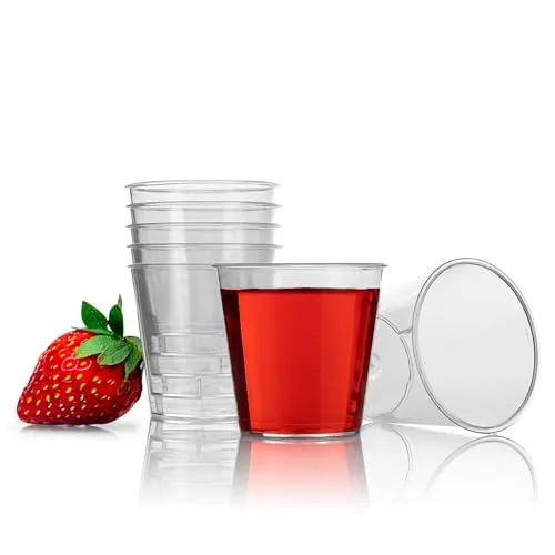 BigDean 100 Stück Schnapsgläser Plastik 3cl lebensmittelecht