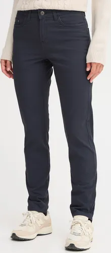 OXMO OXPisla Damen Stoffhose Hose Pants mit Eingrifftaschen Gürtelschlaufen Label-Details Baumwollmischung Regular fit