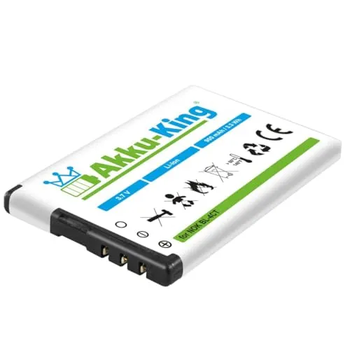 Akku-King Akku kompatibel mit Nokia BL-4CT - Li-Ion 900mAh - für 5630, 5310 XpressMusic, 6600 fold, 6700 Slide, 7210, 7310 Supernova