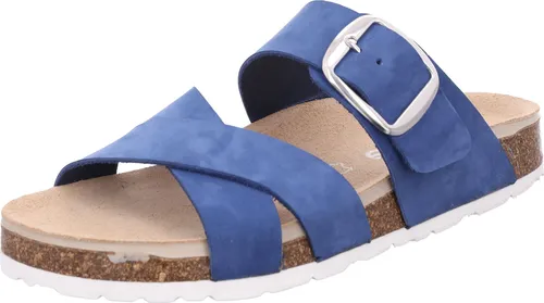 Rohde Damen Pantolette Elba 1715 – Komfort trifft Stil - Moderne Pantolette mit eleganter Schnalle und weichem Lederobermaterial. Das Korkfußbett sorgt für hohen Tragekomfort und optimale Fußunterstützung im Alltag.