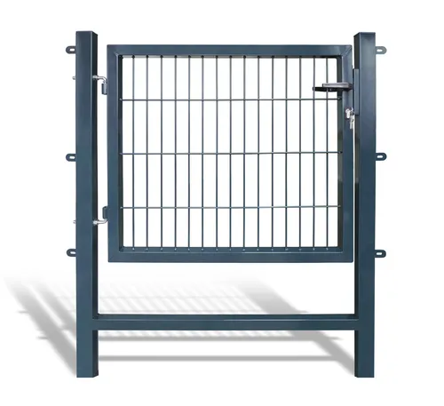 Gartentor Easy 1000x800mm - Anthrazit Fußgängertor mit Querverbindung - Robustes und abschließbares Gartentor aus pulverbeschichtetem Stahl, korrosionsbeständig und wetterdicht. Ideal für sichere Zugänge in Ihrem Garten.