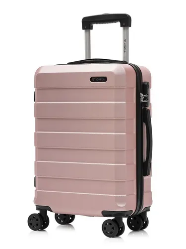 YONSLY Trolley Reisekoffer S, Roségold in pink von YONSLY