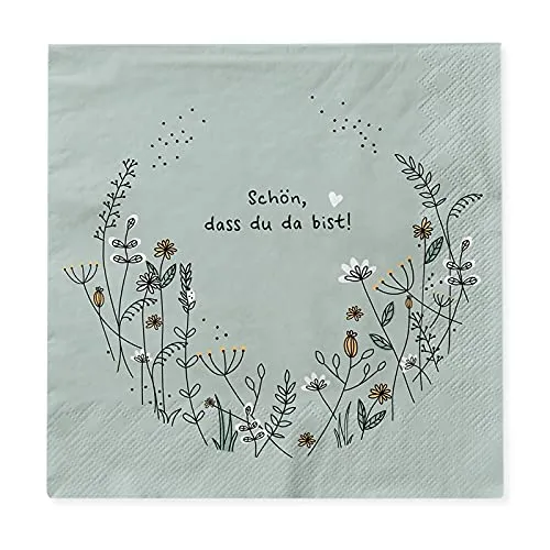 Papierservietten Grün von Grafik Werkstatt