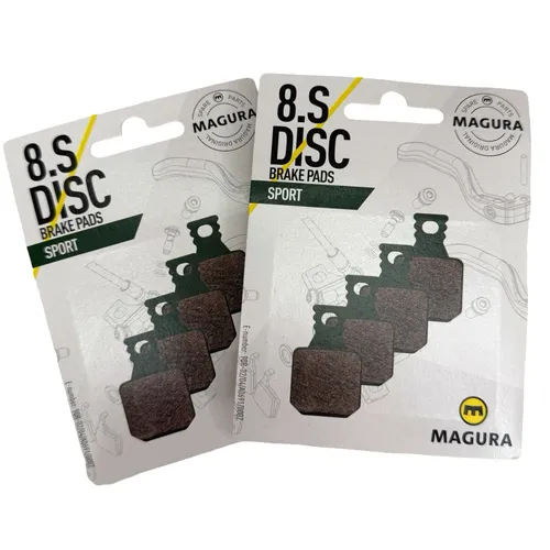 Magura MT Original Fahrrad MTB Bremsbeläge 8.S Sport (4Kolben) Grün - 2 Paar - Hochwertige Bremsbeläge für Mountainbikes und mehr. Ideal für präzise Bremsleistung und Langlebigkeit. Kompatibel mit verschiedenen Modellen von Magura.