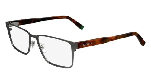 Lacoste L2297 033 DARK GUNMETAL Herren Brille - Verschreibungspflichtige Brillenfassung für Herren, elegantes Design in DARK GUNMETAL mit 2 Jahren internationaler Garantie für Qualität und Stil.