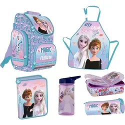 Disney Eiskönigin Schulranzen Set mit Mäppchen und Trinkflasche