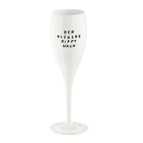 Koziol Sektglas Cheers No.1 der klügere kippt nach 100 ml, 6286525