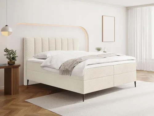 Boxspringbett Allen mit Bettkasten – 180 x 200 cm, H4 Taschenfederkern & Topper - Praktisches Boxspringbett mit Bettkasten für mehr Stauraum und einer 21 cm hohen H4 Taschenfederkern-Matratze. Genießen Sie stabilen Schlafkomfort und modernes Design in Ihrem Schlafzimmer.