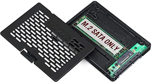 ICY DOCK M.2 SATA SSD (NGFF) zu 2,5 Zoll SATA III 6Gbps SSD-Adapter Hot Swap-fähig (Nicht NVMe kompatibel) - EZConvert MB703M2P-B