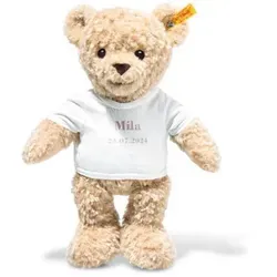 Steiff Kuscheltier Teddybär zur Geburt - Süßer Begleiter für Babys - Stofftier & Teddybären: 32 cm großer, kuschelweicher Teddybär aus hochwertigen Materialien, ideal als persönliches Geschenk für Neugeborene.