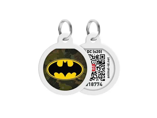 WAUDOG Tier-Halsband Pet ID Tag für Hund Katze mit QR Passport Global Suchsystem