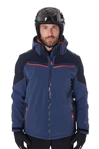 killtec KSW 51 MN Ski Jacket nachtblau (00830) M - Wasserdichte Hardshell Jacke für Männer, mit 20.000 mm Wassersäule und innovativer Dermizax-Beschichtung für optimalen Schutz bei extremen Wetterbedingungen.