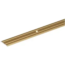 Bergangsprofil, Gebohrt, Alu Gold Elox., Lxbxs 900x38x1,0mm - Alberts