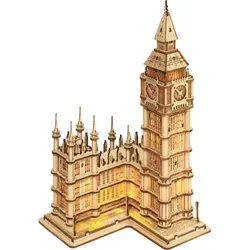 Rolife 3D-Holz-Puzzle 'Big Ben With Lights'