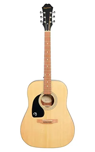 Epiphone Songmaker DR-100 Lefthand NA G - Akustikgitarre für Linkshänder, mit ausgewählter Fichten-Decke und Mahagoni-Korpus für warmen Klang – ideal für Einsteiger und Hobby-Musiker.