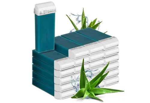 Kosmetex Aloe Vera Warm-Wachspatrone für Haarentfernung - Kosmetex Warm-Wachspatrone mit Aloe Vera für sanfte Haarentfernung. Ideal für alle Hauttypen, öllöslich und leicht aufzutragen. Perfekt für Beine, Arme und empfindliche Bereiche.