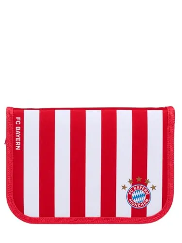 FC Bayern München Federmäppchen - Stylisches Schulmäppchen für Kinder in Rot-Weiß, aus robustem Polyester, ideal für kleine Bayern-Fans und perfekt für die Schule.