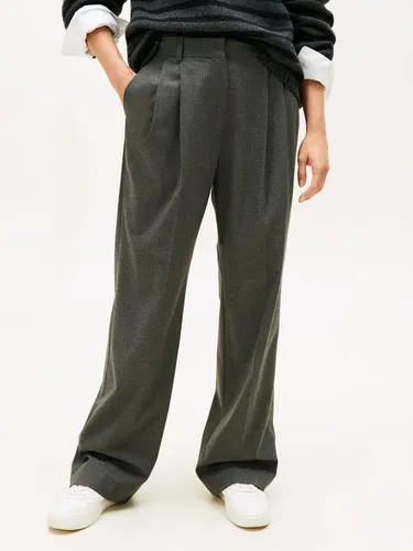 Tommy Hilfiger Anzughose FLANNEL RELAXED STRAIGHT PANT in grau von Tommy Hilfiger