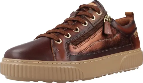PIKOLINOS Sneaker Leder – Damen Gr. 39, Dunkelbraun von Pikolinos