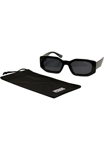 Urban Classics Sunglasses Santa Rosa - Sportbrillen mit UV Schutz 400, eckigem Design und breitem Kunststoffrahmen für optimalen Tragekomfort und Stil.