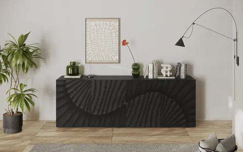 INOSIGN Snake Sideboard 241 cm, moderne Kommode mit 4 Türen