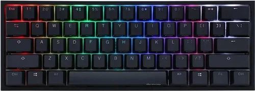 Ducky One 2 Pro Mini Gaming Tastatur - RGB LED mit Gateron Yellow Switches - Tastaturen mit kompakter Bauweise, RGB-Beleuchtung und reaktionsschnellen Gateron Yellow Switches für ein optimales Gaming-Erlebnis.