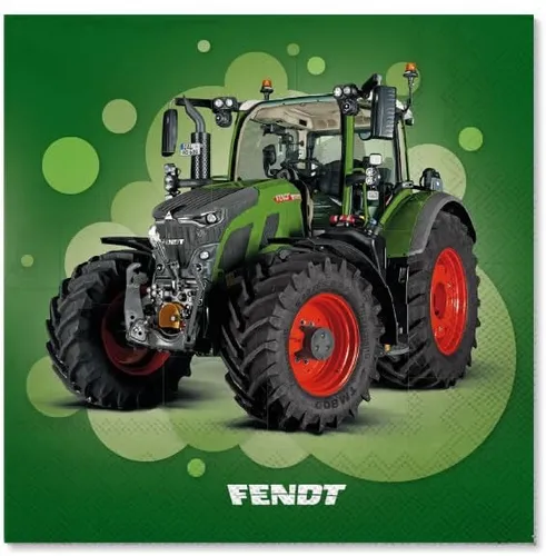 Servietten FENDT TRAKTOR Deko Kinderparty Kindergeburtstag Trecker Bauernhof 20
